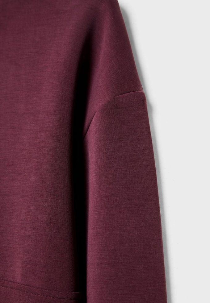 Soft-Touch-Sweatshirt med glidelås