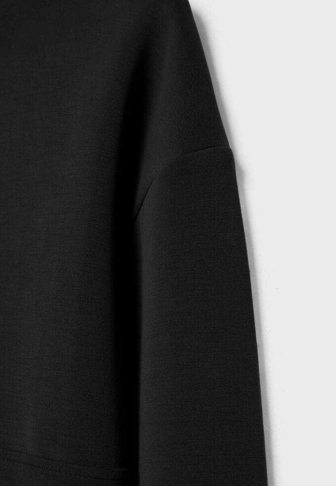 Soft-Touch-Sweatshirt med glidelås