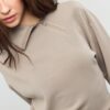 Soft-Touch-Sweatshirt med glidelås i siden