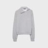 Soft-Touch-Sweatshirt med glidelås i siden