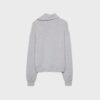 Soft-Touch-Sweatshirt med glidelås i siden