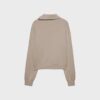 Soft-Touch-Sweatshirt med glidelås i siden