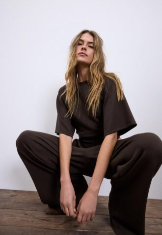 Soft-Touch T-skjorte med korte ermer