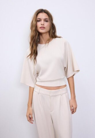 Soft-Touch T-skjorte med korte ermer