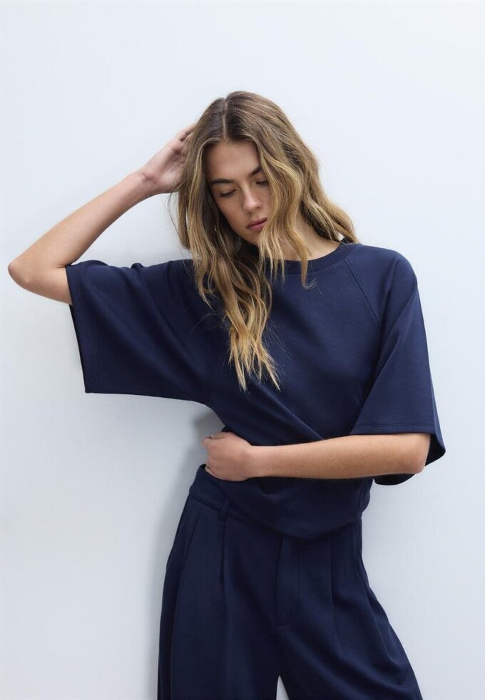 Soft-Touch T-skjorte med korte ermer