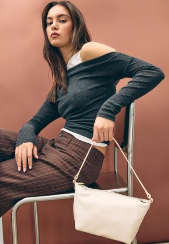 Soft-Touch-veske med skulderrem