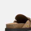 Split-suede-klogger med spenne