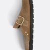 Split-suede-klogger med spenne