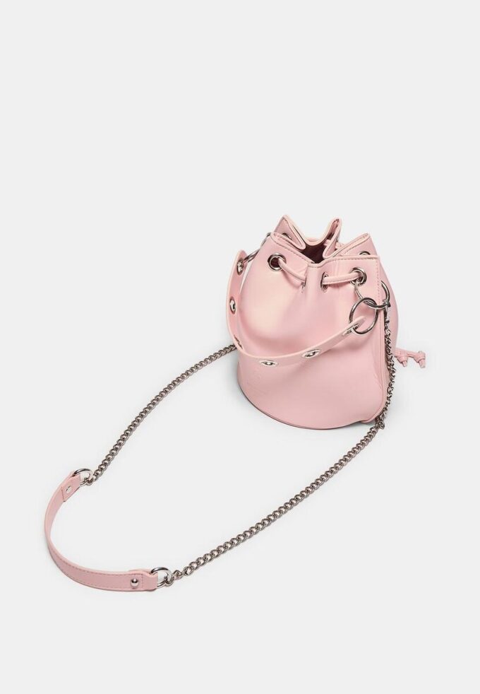 Stiv bøtteveske med øyeletter