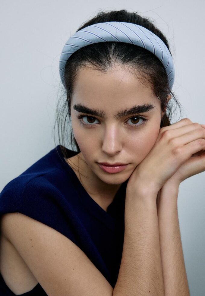 Stivt stripete hårbånd