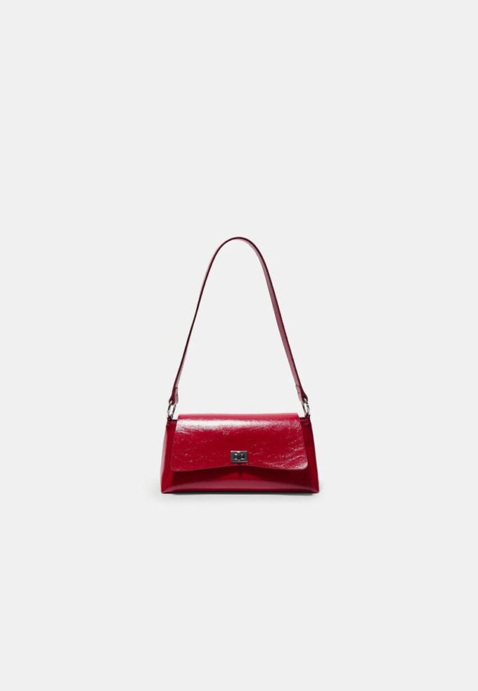 Stor rektangulær miniveske med klaff