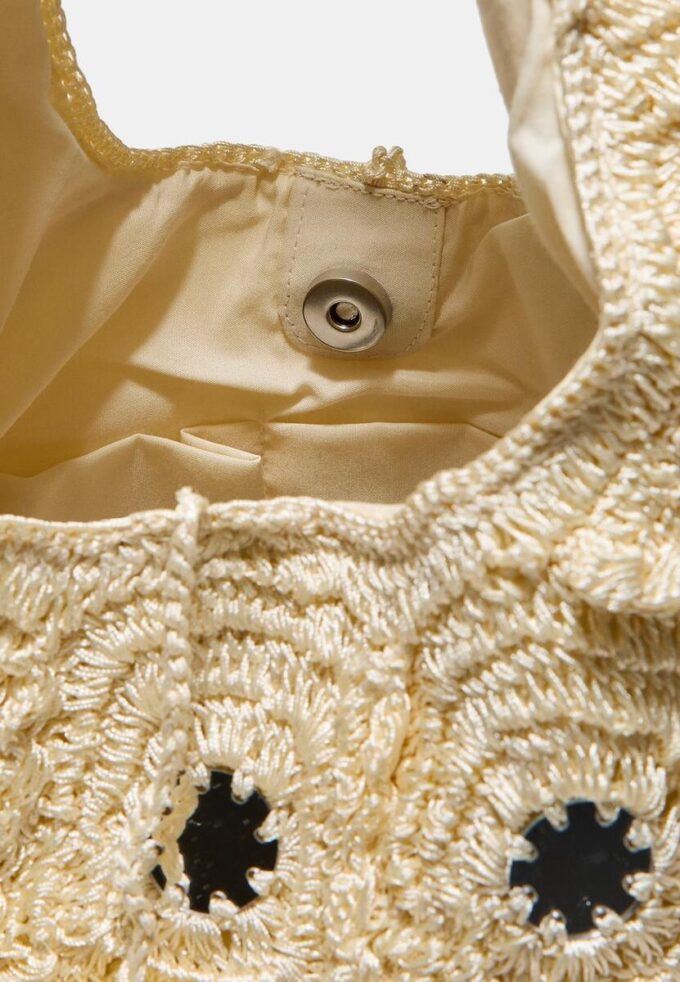 Stor skulderveske med speil