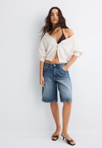 Strikkegenser med flaggermusermer