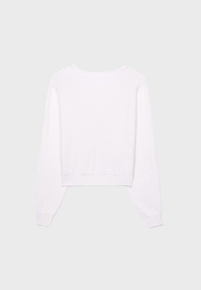 Strikkegenser med flaggermusermer