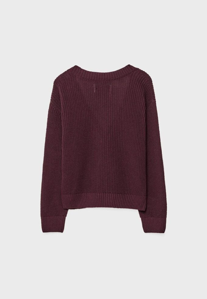 Strikkegenser med knapper