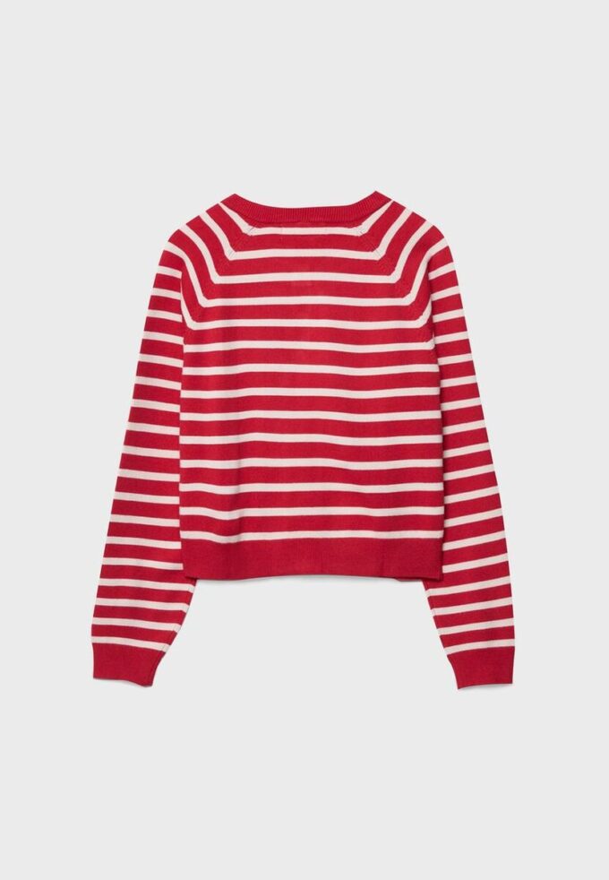 Strikkegenser med knapper og raglanermer