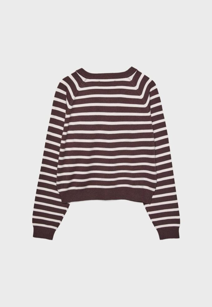 Strikkegenser med knapper og raglanermer