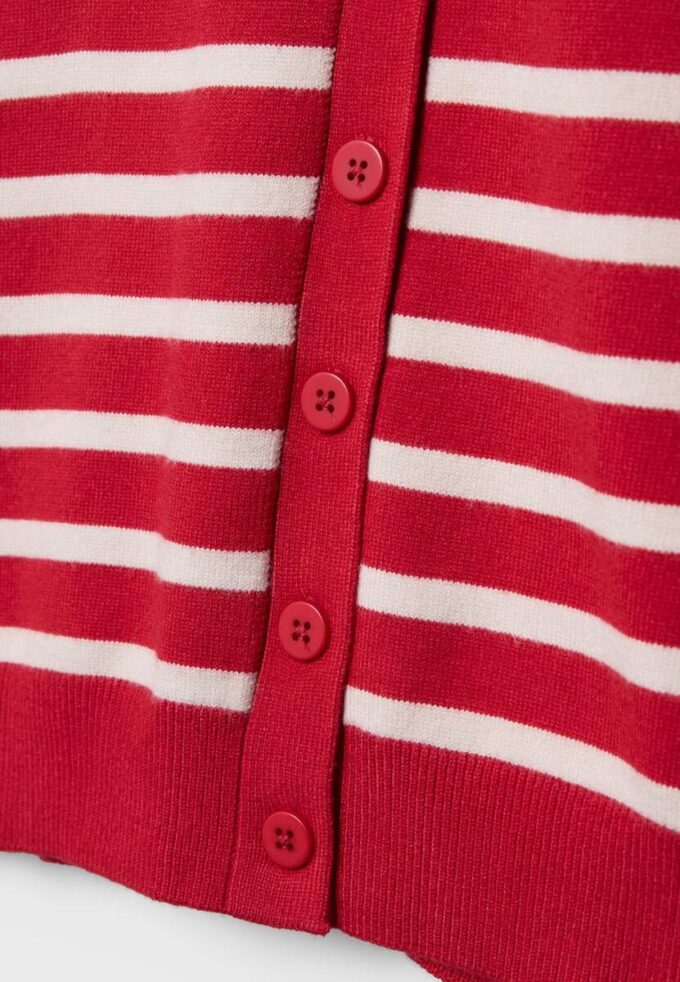 Strikkegenser med knapper og raglanermer