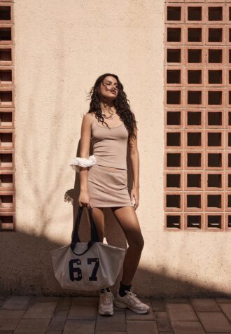 Strikket halterneck-top