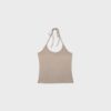 Strikket halterneck-top