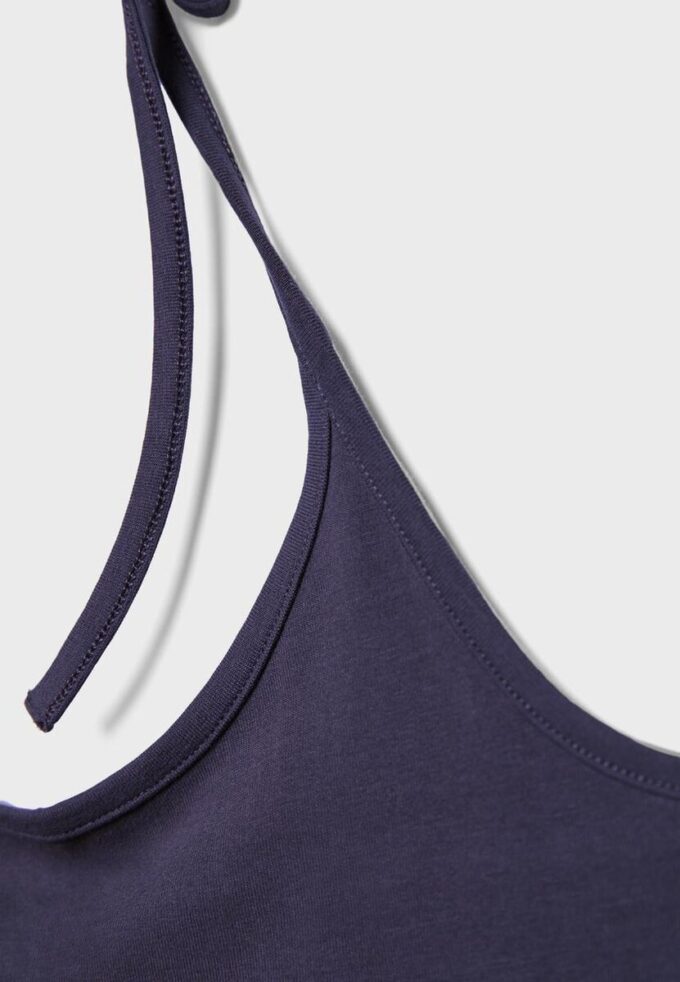 Strikket halterneck-top