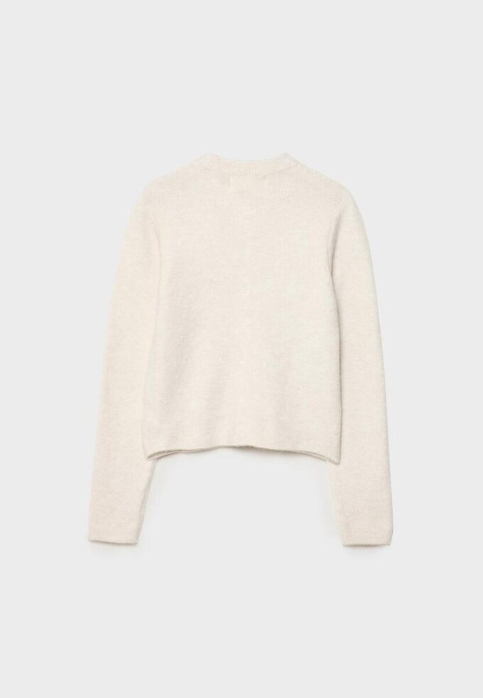 Strikket jakke med knapper