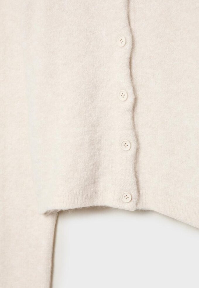Strikket jakke med knapper
