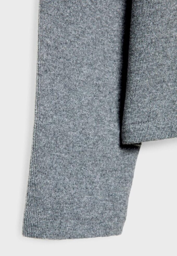 Strikket T-skjorte med rund hals