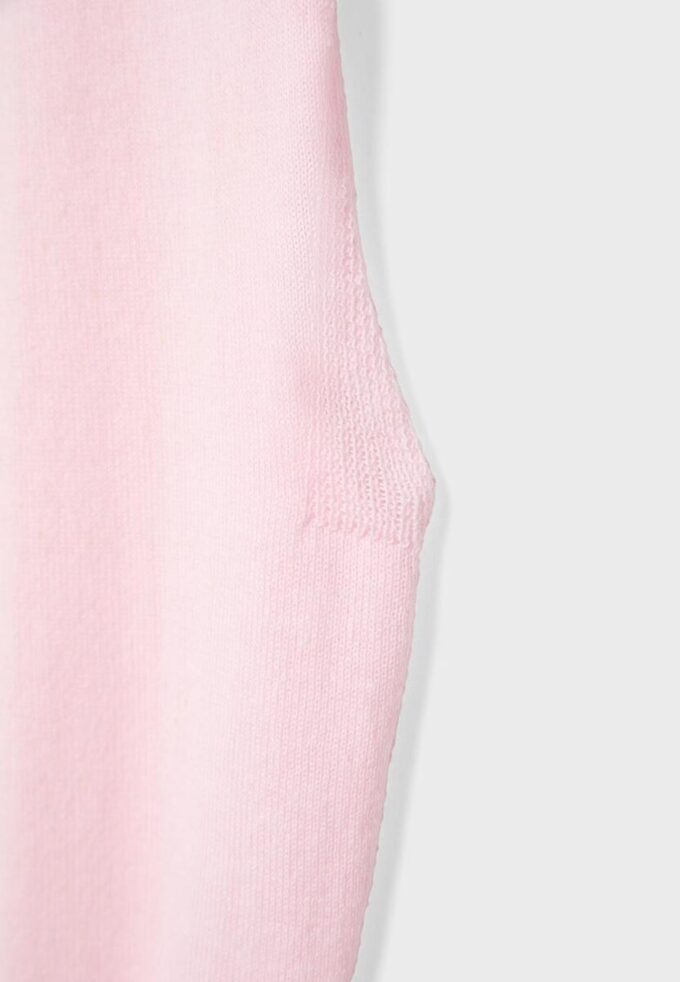 Strikket topp med bånd