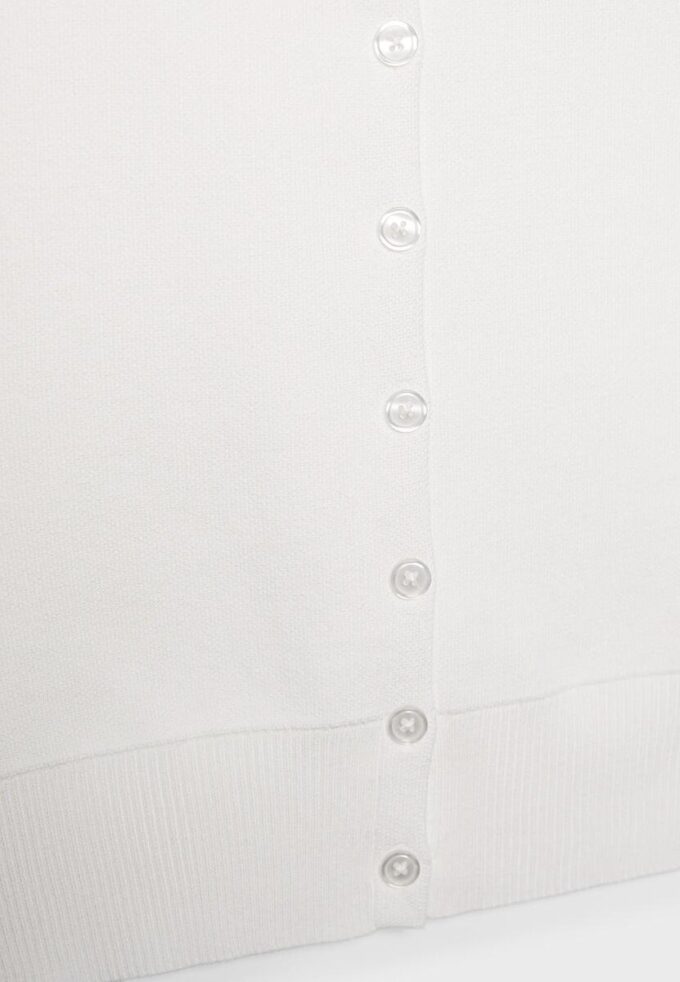 Strikket vest med polstrede skuldre