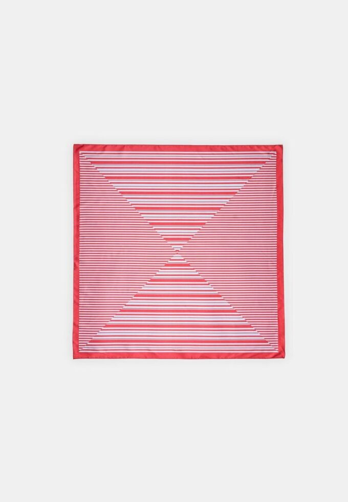 Stripet kombinert lommetørkle