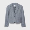 Stripet kort blazer