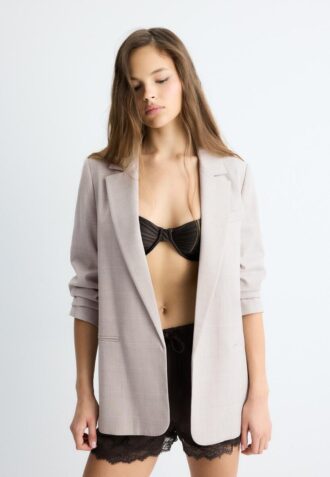 Stripet åpen blazer