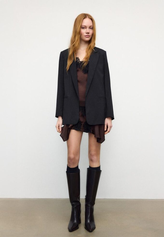 Stripet åpen blazer