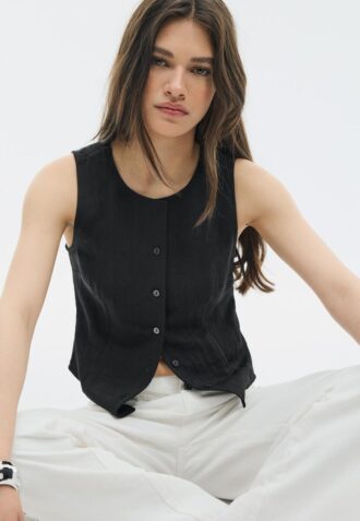 Strukturtopper med knapper