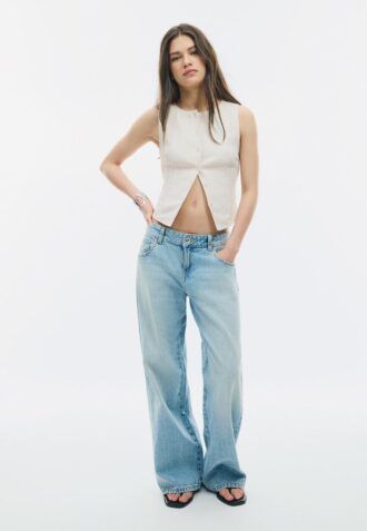 Strukturtopper med knapper