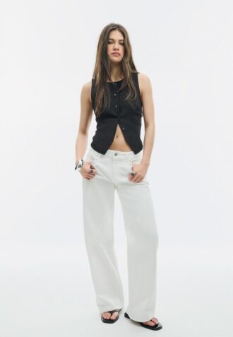 Strukturtopper med knapper