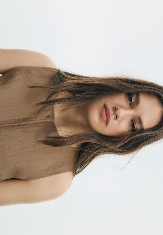 Strukturtopper med knapper