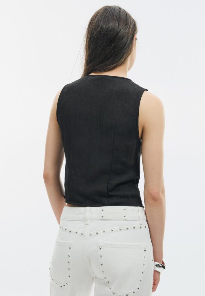 Strukturtopper med knapper