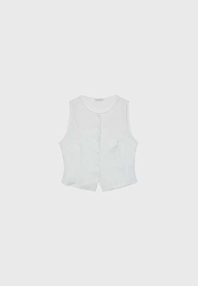 Strukturtopper med knapper