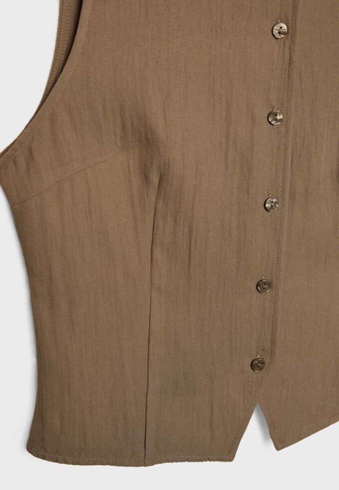 Strukturtopper med knapper