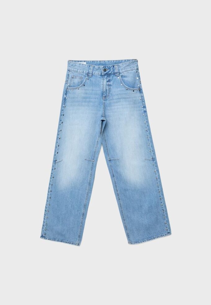 Superbaggy jeans med stjerner på sidene