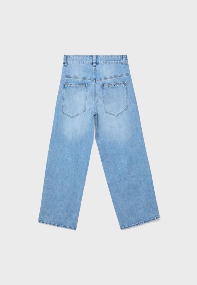 Superbaggy jeans med stjerner på sidene