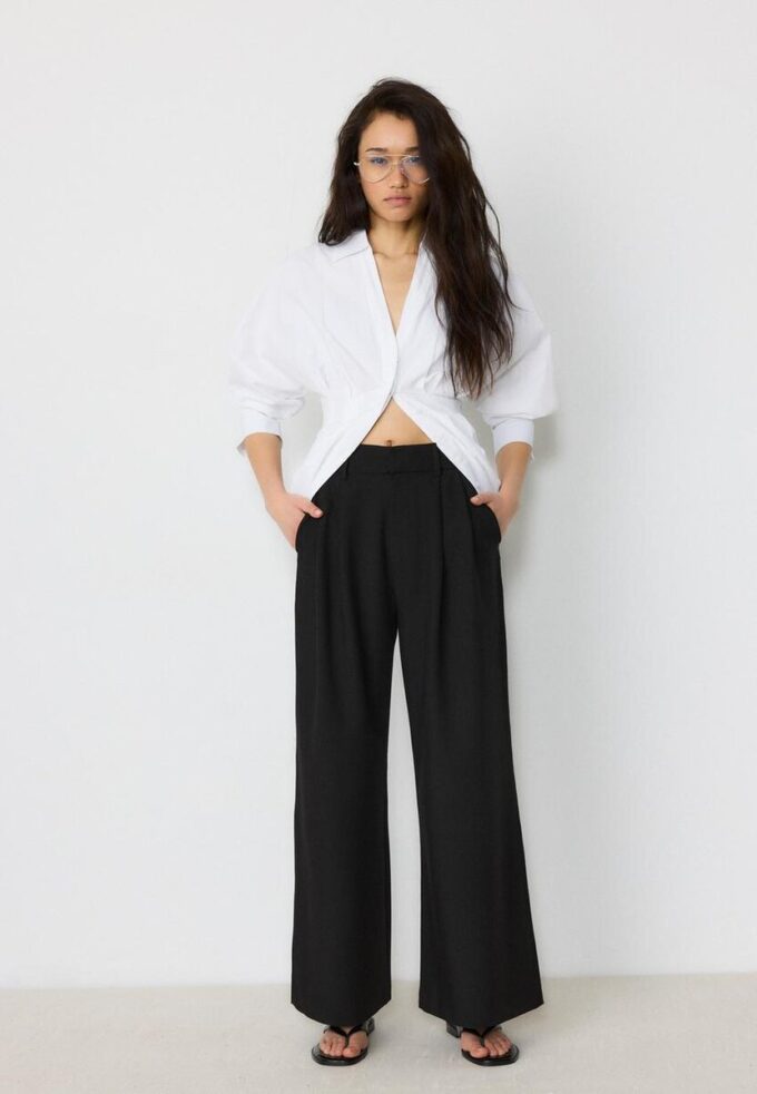 Supervide bukser med justerbar benvidde