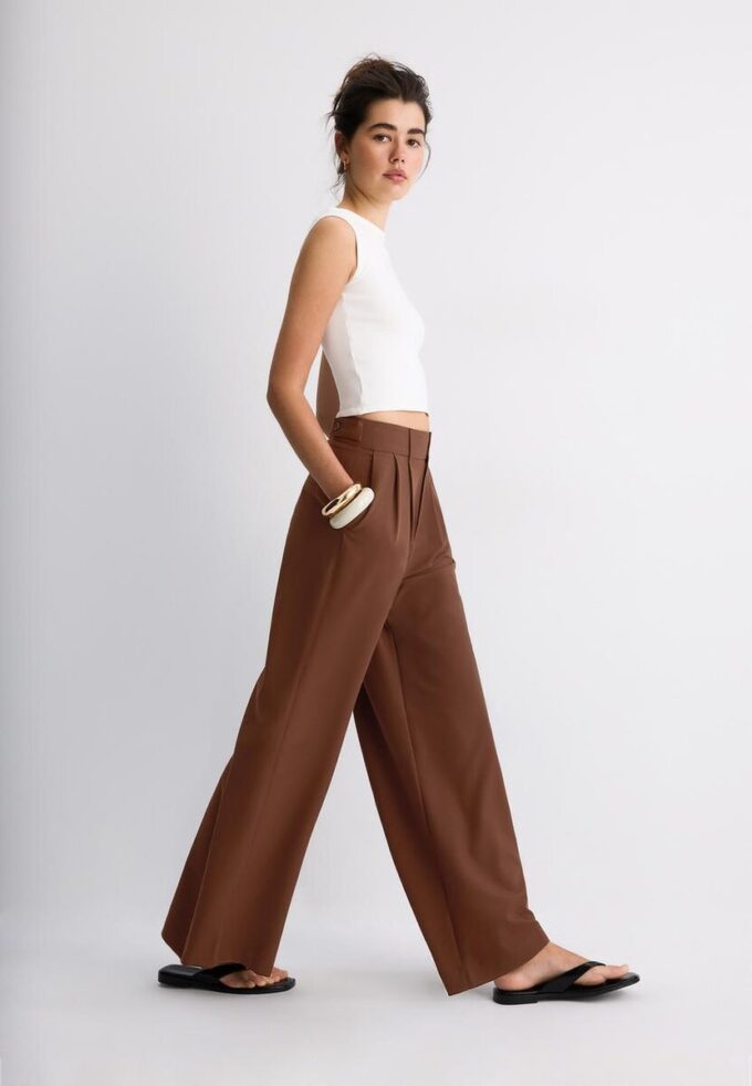 Supervide bukser med justerbar benvidde