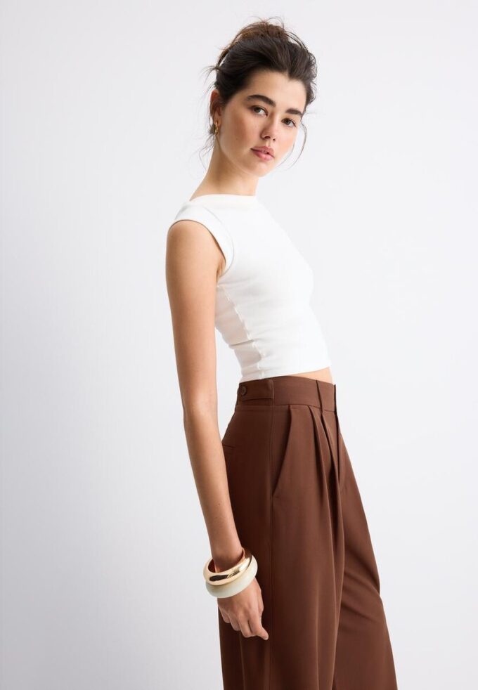 Supervide bukser med justerbar benvidde