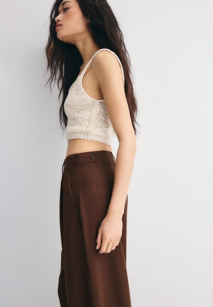 Supervide bukser med justerbar benvidde