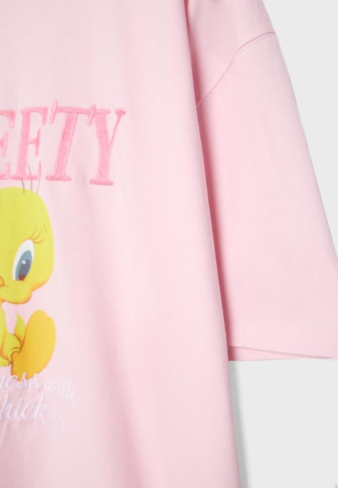 Sweety T-skjorte med korte ermer og rund hals