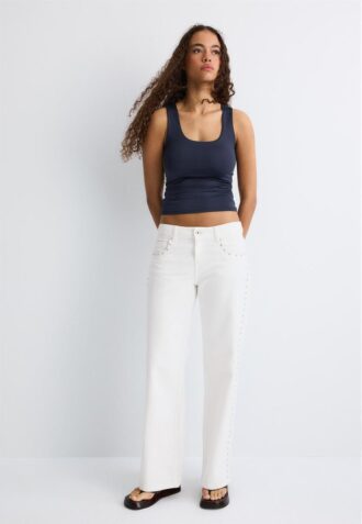 T-skjorte i polyamid med brede stropper