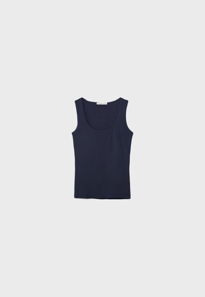 T-skjorte i polyamid med brede stropper